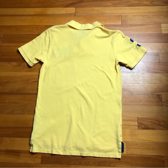 Polo Ralph Lauren Classic Yellow Polo Triple Pony Youth Sz 16/18 - Picture 4 of 5